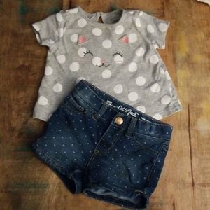 🐱💗Kitty Cat Polka Dot Set💗🐱